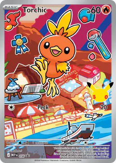 Torchic 056/000 Promo card from Mega Evolution Black Star Promos