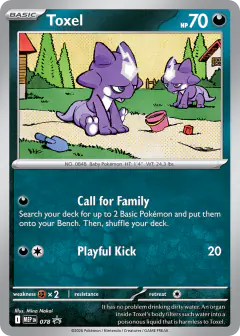 Toxel 078 Promo card from Mega Evolution Black Star Promos