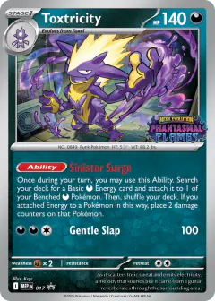 Toxtricity 017 Promo card from Mega Evolution Black Star Promos