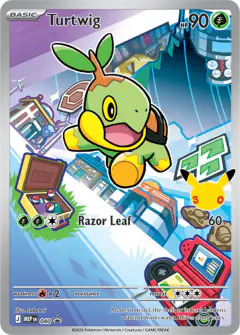 Turtwig 040 Promo card from Mega Evolution Black Star Promos