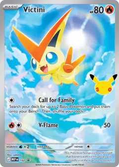Victini 102 Promo card from Mega Evolution Black Star Promos