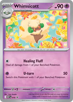 Whimsicott 019 Promo card from Mega Evolution Black Star Promos