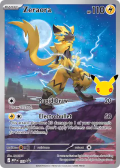 Zeraora 103 Promo card from Mega Evolution Black Star Promos
