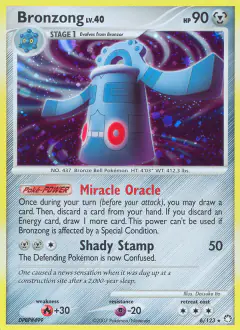 Bronzong 6/123 Rare Holo card from Mysterious Treasures