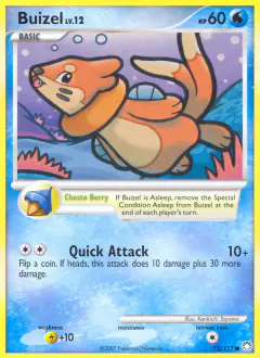 Buizel 75/123 Common card from Mysterious Treasures