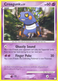 Croagunk 78/123 Common card from Mysterious Treasures