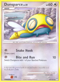 Dunsparce 47/123 Uncommon card from Mysterious Treasures