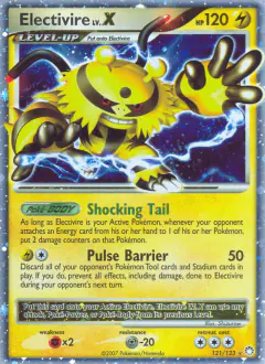 Electivire LV.X 121/123 Rare Holo LV.X card from Mysterious Treasures