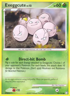 Exeggcute 82/123 Common card from Mysterious Treasures