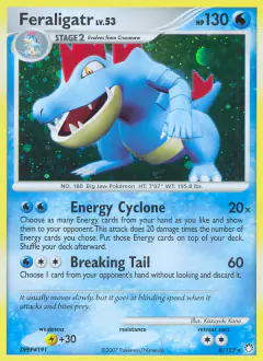 Feraligatr 8/123 Rare Holo card from Mysterious Treasures