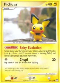 Pichu 93/123 Common card from Mysterious Treasures
