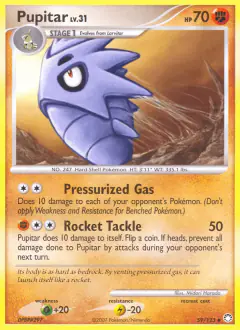 Pupitar 59/123 Uncommon card from Mysterious Treasures