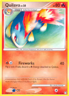 Quilava 60/123 Uncommon card from Mysterious Treasures
