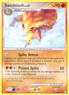 Sandslash 61/123 Uncommon card from Mysterious Treasures