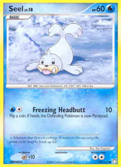 Seel 97/123 Common card from Mysterious Treasures