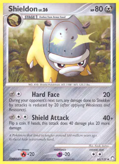 Shieldon 63/123 Uncommon card from Mysterious Treasures