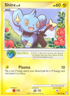 Shinx 98/123 Common card from Mysterious Treasures