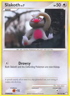 Slakoth 99/123 Common card from Mysterious Treasures
