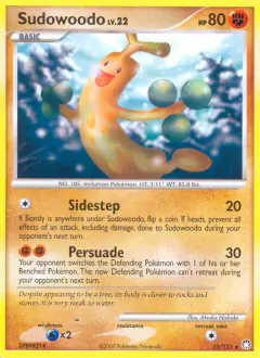 Sudowoodo 35/123 Rare card from Mysterious Treasures