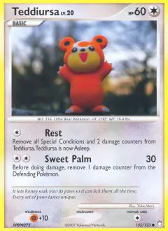 Teddiursa 105/123 Common card from Mysterious Treasures