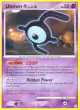 Unown [E] 65/123 Uncommon card from Mysterious Treasures