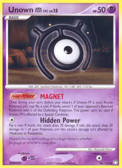 Unown [M] 66/123 Uncommon card from Mysterious Treasures