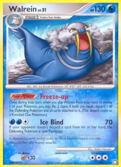 Walrein 39/123 Rare card from Mysterious Treasures