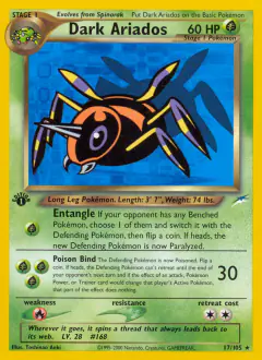 Dark Ariados 17/105 Rare card from Neo Destiny