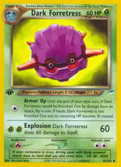 Dark Forretress 35/105 Uncommon card from Neo Destiny