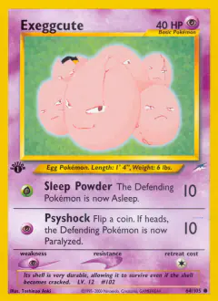 Exeggcute 64/105 Common card from Neo Destiny