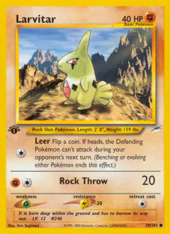 Larvitar 70/105 Common card from Neo Destiny