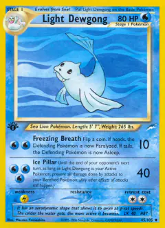 Light Dewgong 45/105 Uncommon card from Neo Destiny