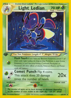 Light Ledian 24/105 Rare card from Neo Destiny