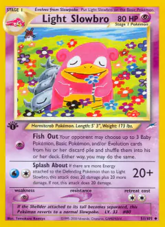 Light Slowbro 51/105 Uncommon card from Neo Destiny