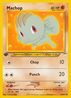 Machop 73/105 Common card from Neo Destiny