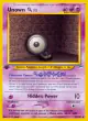 Unown [Q] 59/105 Uncommon card from Neo Destiny