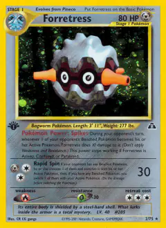 Forretress 2/75 Rare Holo card from Neo Discovery