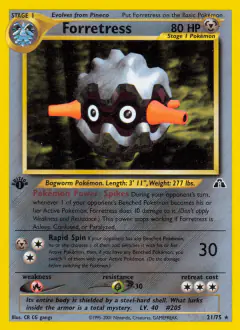 Forretress 21/75 Rare card from Neo Discovery