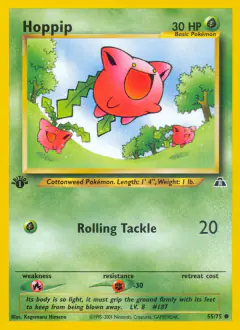 Hoppip 55/75 Common card from Neo Discovery