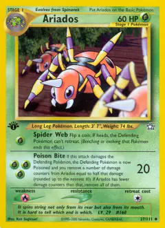 Ariados 27/111 Uncommon card from Neo Genesis
