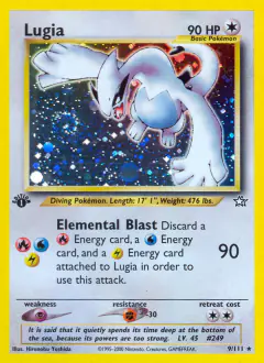 Lugia 9/111 Rare Holo card from Neo Genesis
