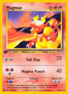 Magmar 40/111 Uncommon card from Neo Genesis