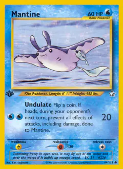 Mantine 64/111 Common card from Neo Genesis