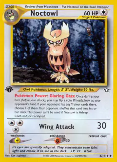 Noctowl 42/111 Uncommon card from Neo Genesis
