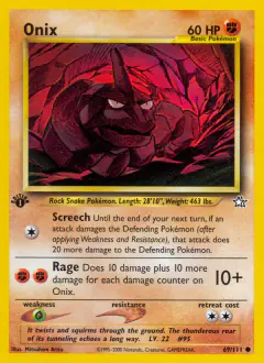 Onix 69/111 Common card from Neo Genesis