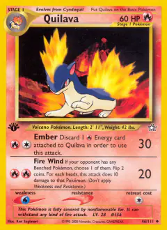 Quilava 46/111 Uncommon card from Neo Genesis