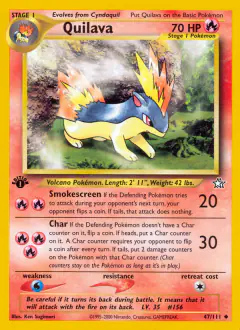 Quilava 47/111 Uncommon card from Neo Genesis