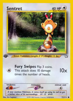 Sentret 71/111 Common card from Neo Genesis
