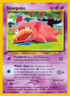 Slowpoke 73/111 Common card from Neo Genesis