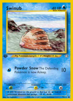 Swinub 79/111 Common card from Neo Genesis